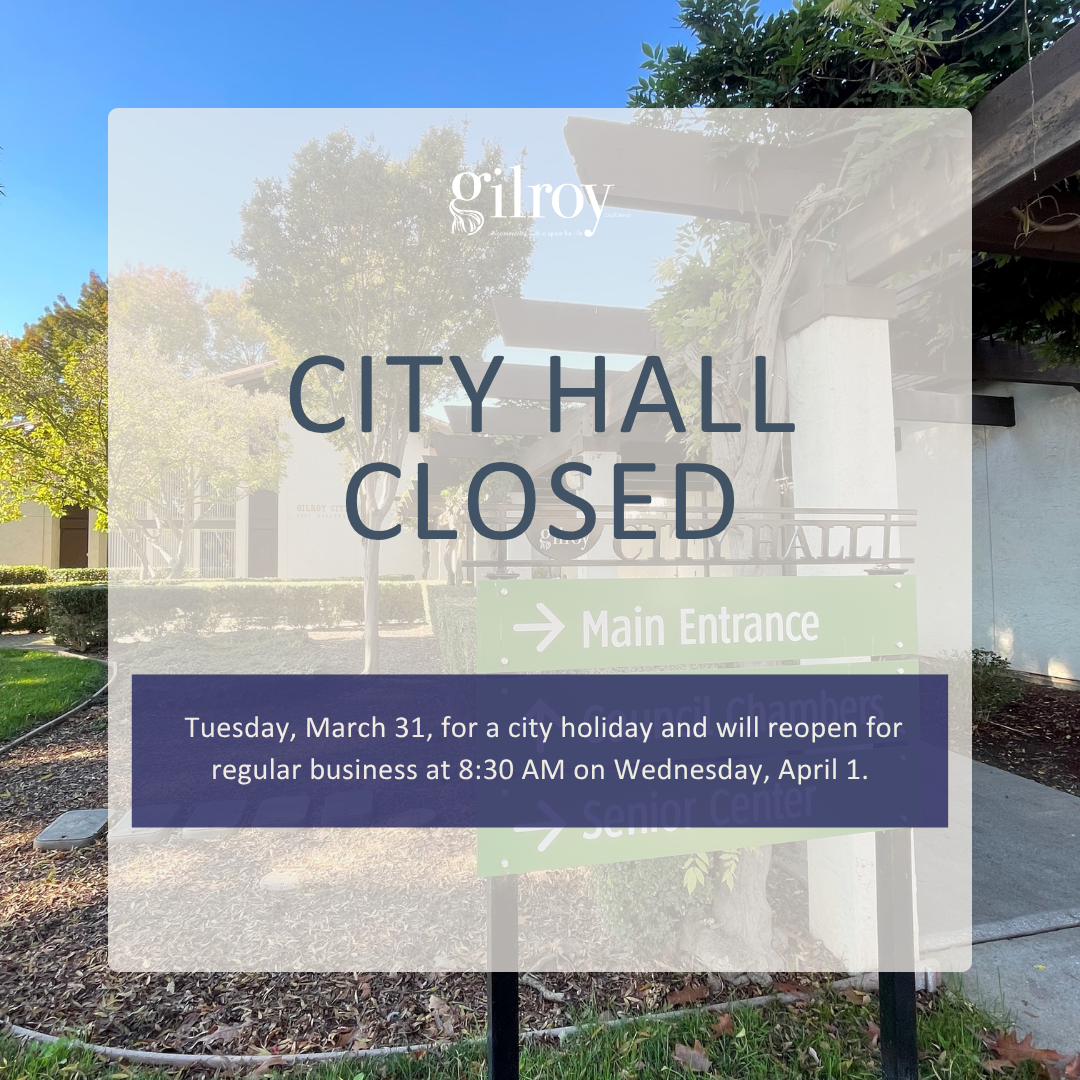 CITY HALL CLOSED NOTICE
